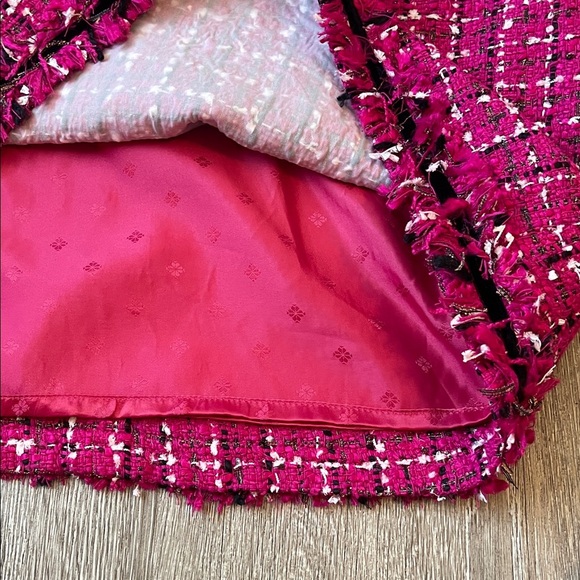 Kate Spade festive tweed dress 6 pink and black classy classic - Picture 7 of 9